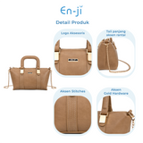 En-ji Soyin Handbag Wanita - Cream