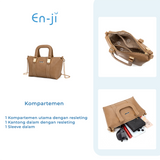 En-ji Soyin Handbag Wanita - Cream