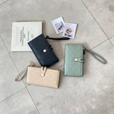 En-ji Kimi Long Wallet - Olive