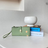 En-ji Minori Long Wallet - Olive