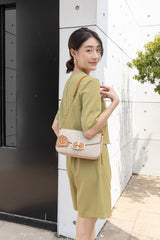 En-ji Yumi Shoudlerbag - Khaki