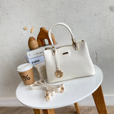 En-ji Yonji Handbag - Ivory