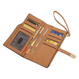 En-ji Minori Long Wallet - Brown