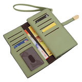 En-ji Minori Long Wallet - Olive