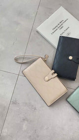 En-ji Kimi Long Wallet - Olive