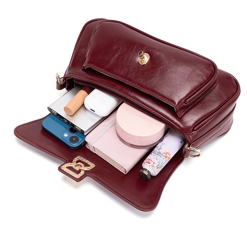 En-ji Sawon Shoulderbag Wanita - Cherryred
