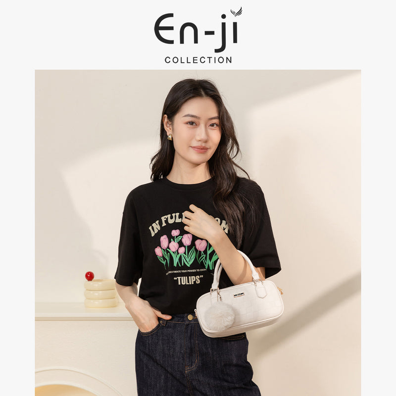 En-ji Yosel Handbag Wanita - Cream
