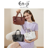 En-Ji Yama Handbag Wanita - Burgundy