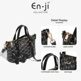 En-Ji Zumi Handbag Wanita - Burgundy