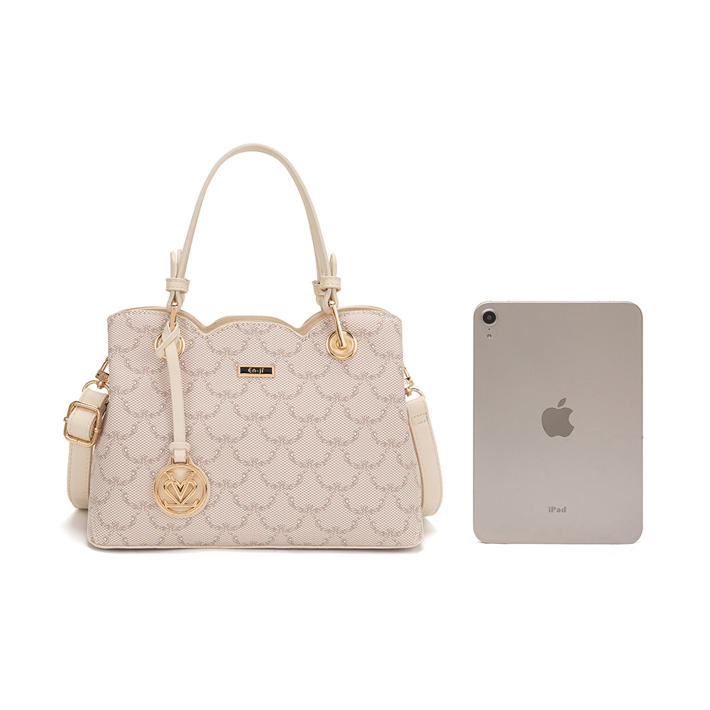 En-ji Gida Handbag Wanita Cream – EN-JI - Main Image