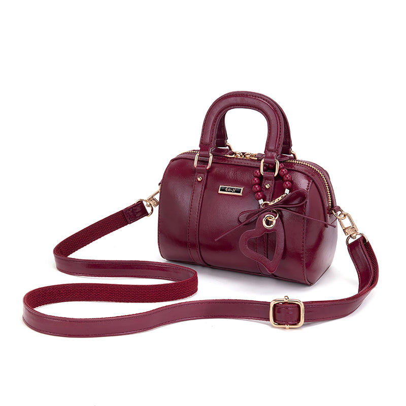 En-ji Yibon Handbag - Cherryred