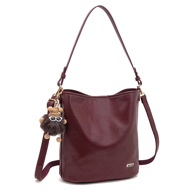 En-ji Hongsu Shoulderbag - Cherryred