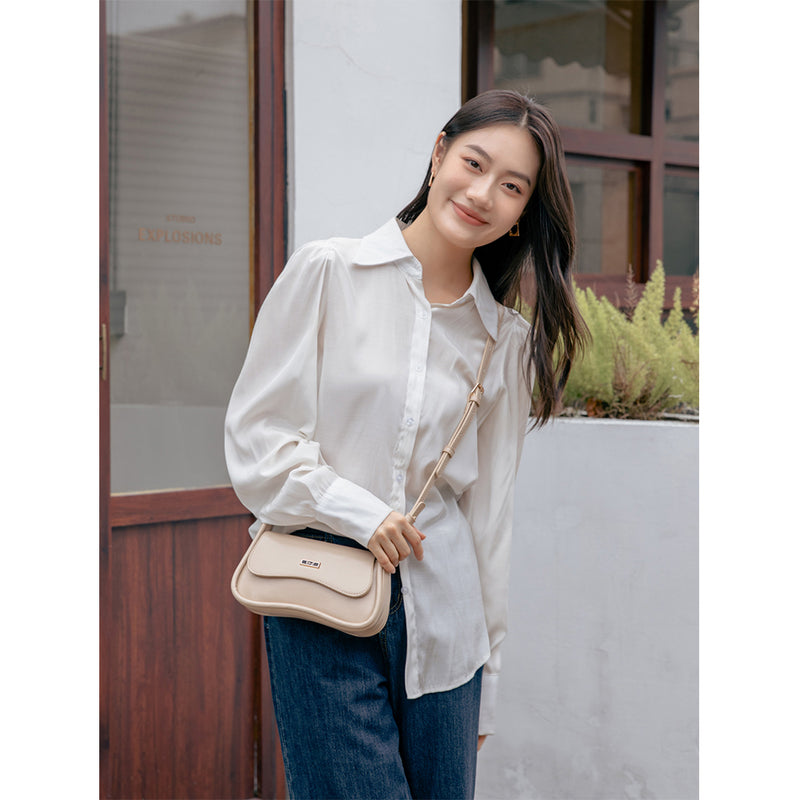 En-ji Manbi Slingbag Wanita - Cream