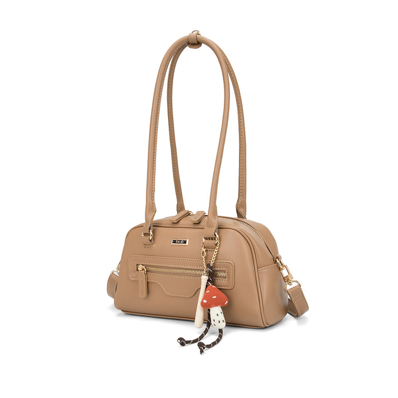 En-ji Minako Shoulderbag Wanita - Chestnut