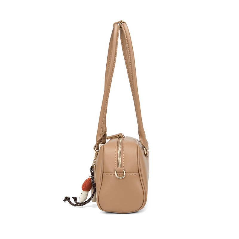 En-ji Minako Shoulderbag Wanita - Chestnut