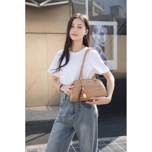 En-ji Minako Shoulderbag Wanita - Cream