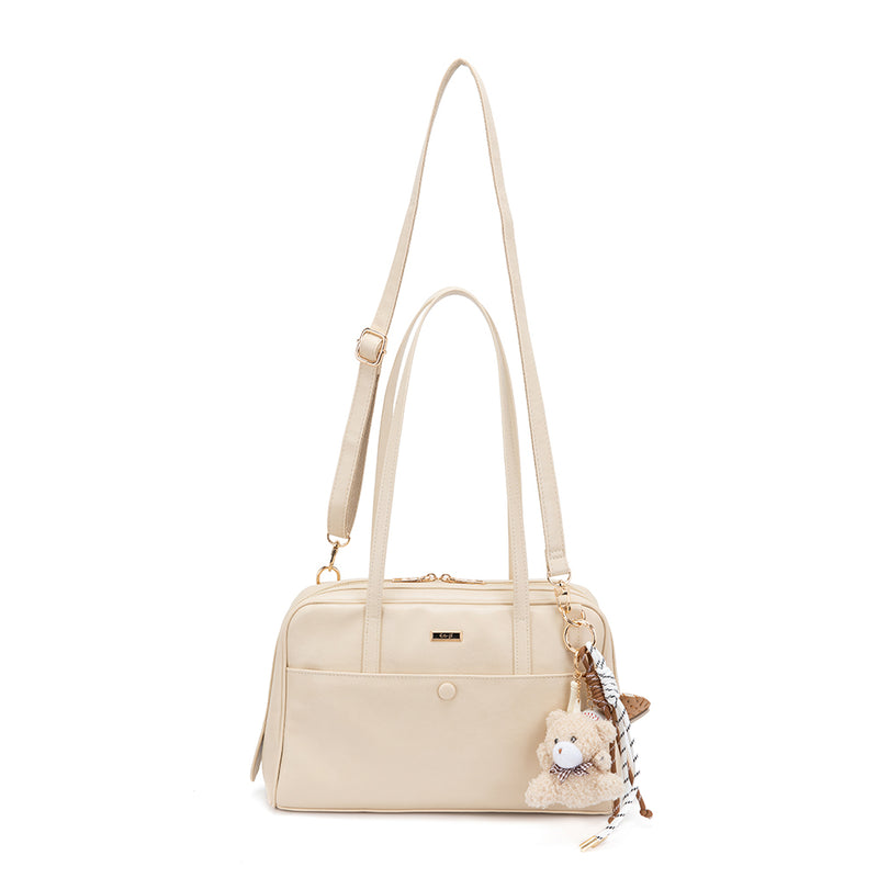En-ji Hosun Shoulderbag Wanita - Cream