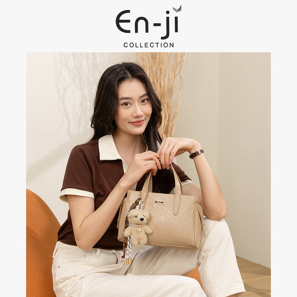 En-ji Yomna Handbag Wanita - Cream