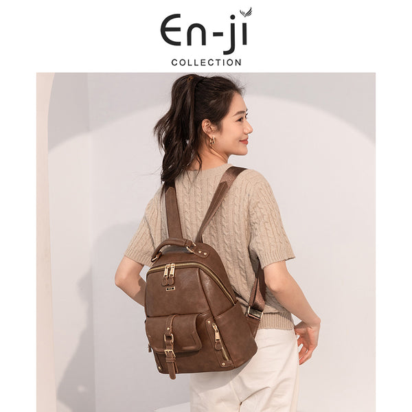 En-ji Yobum Backpack Wanita - Cream