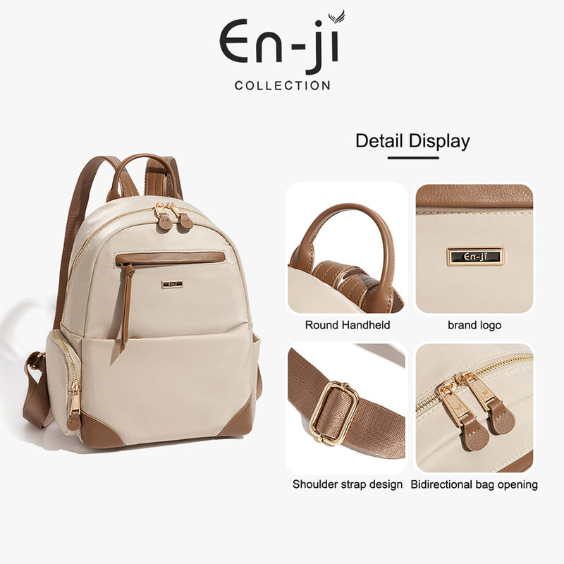 En-ji Neyobi Backpack Wanita - Cream