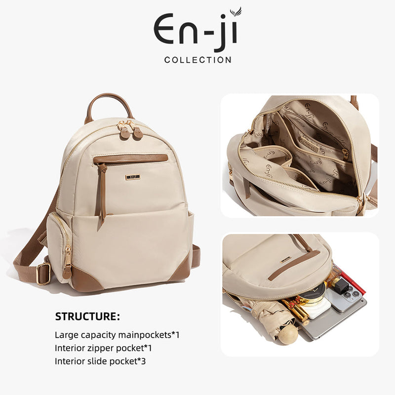 En-ji Neyobi Backpack Wanita - Cream