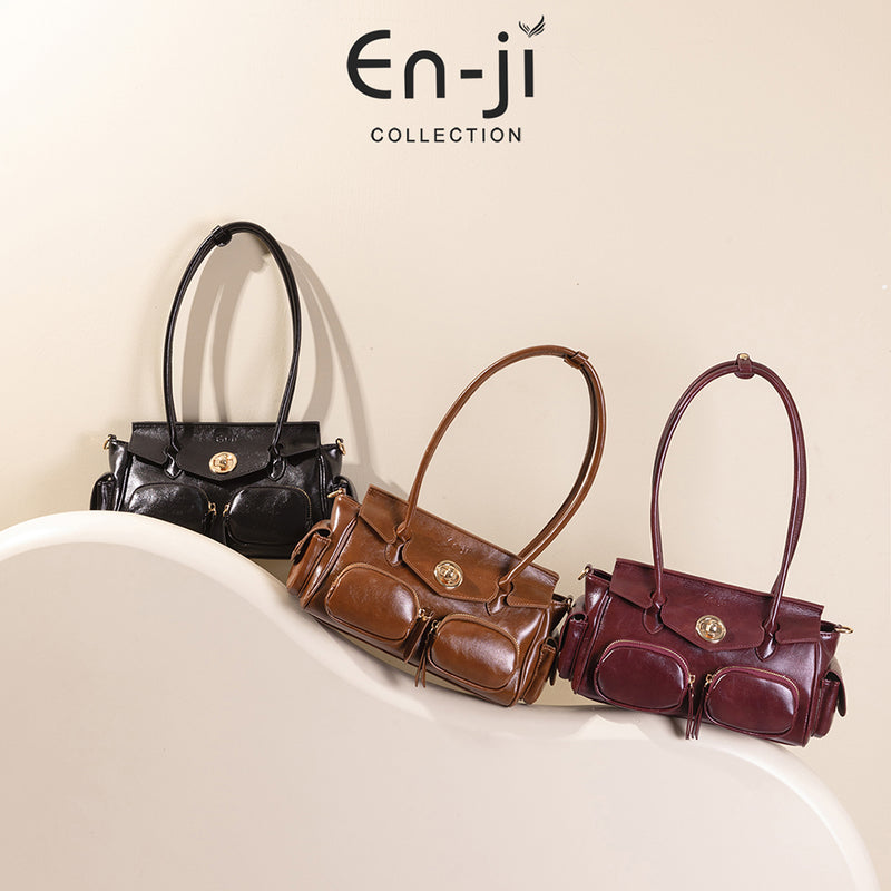 En-ji Inji Shoulderbag Wanita - Cherryred