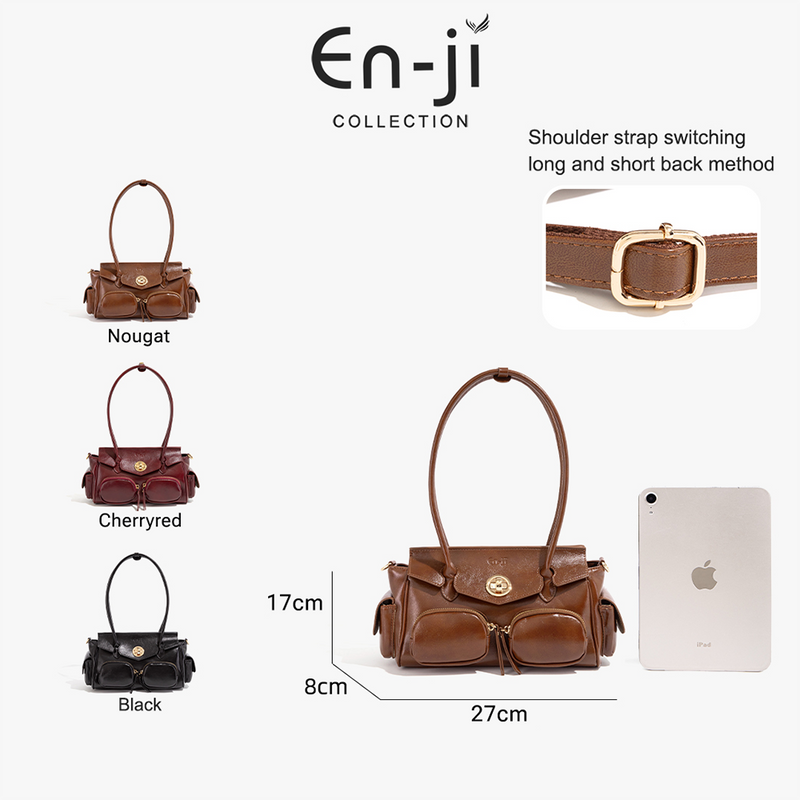 En-ji Inji Shoulderbag Wanita - Cherryred