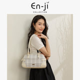 En-ji Yunjung Shoulderbag Wanita - Cream