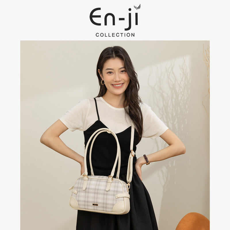 En-ji Yunjung Shoulderbag Wanita - Cream