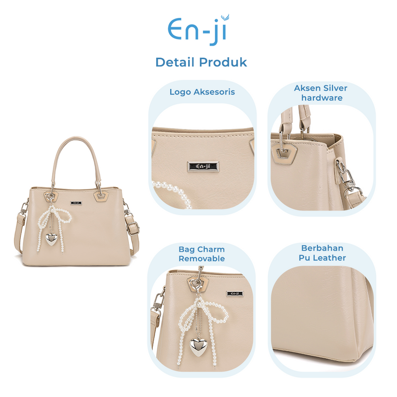 En-ji Irona Handbag Wanita - Ivory