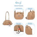 En-ji Minako Shoulderbag Wanita - Cream