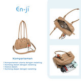 En-ji Minako Shoulderbag Wanita - Cream