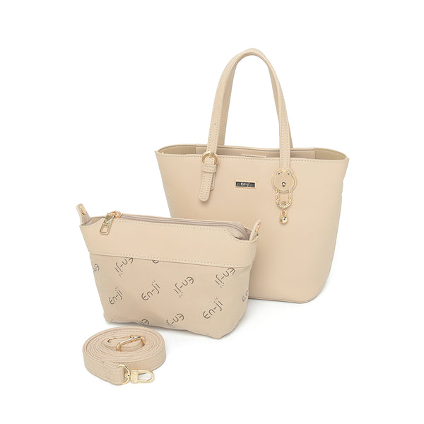 En-ji Jirumi Handbag - Cream