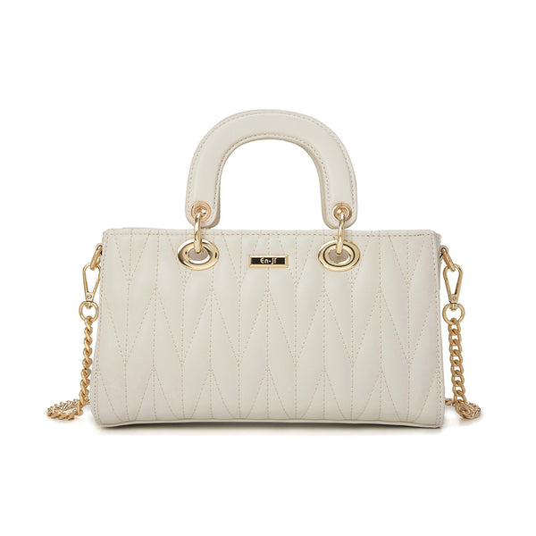 En-ji Jomin Handbag - Ivory