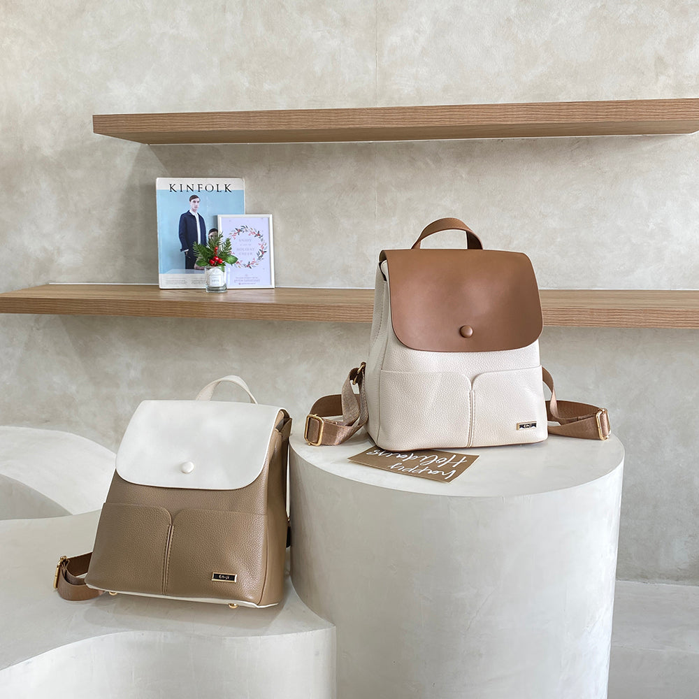 En-ji Koura Backpack Cream