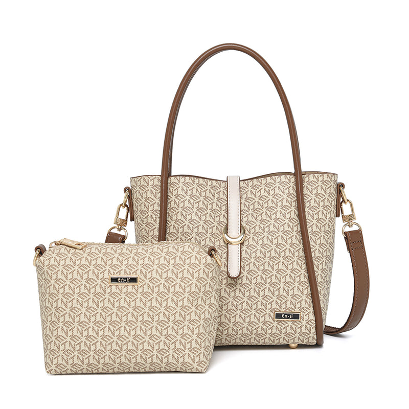 En-ji Kuma Handbag - Khaki