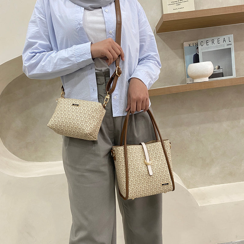 En-ji Kuma Handbag - Khaki