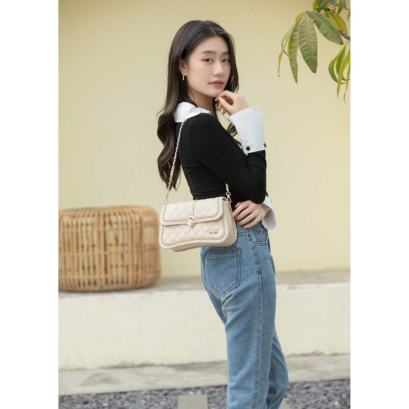 En-ji Jimon Shoulderbag - Ivory