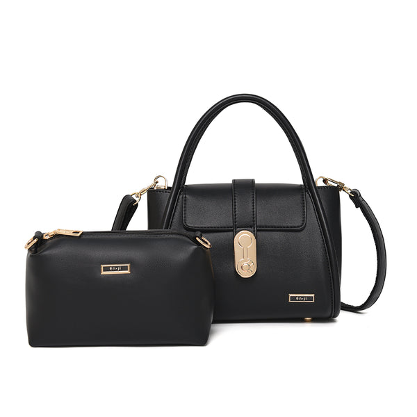 En-ji Solha Handbag - Black