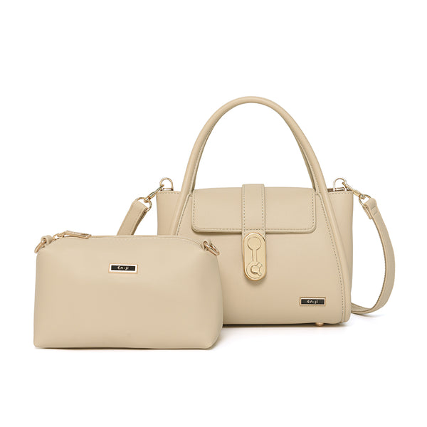 En-ji Solha Handbag - Cream