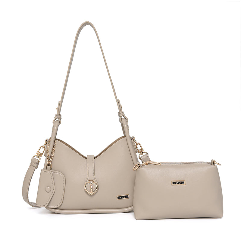 En-ji Solki Shoulderbag - Taupe