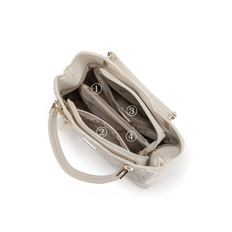 En-ji Molka Handbag - Ivory