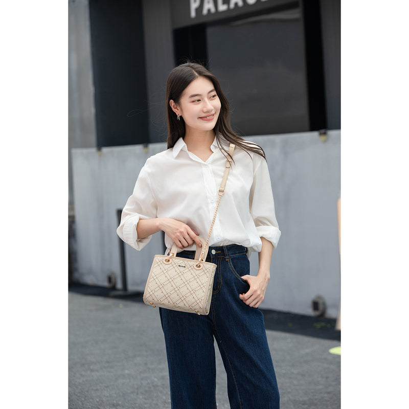 En-ji Aurum Handbag - Ivory