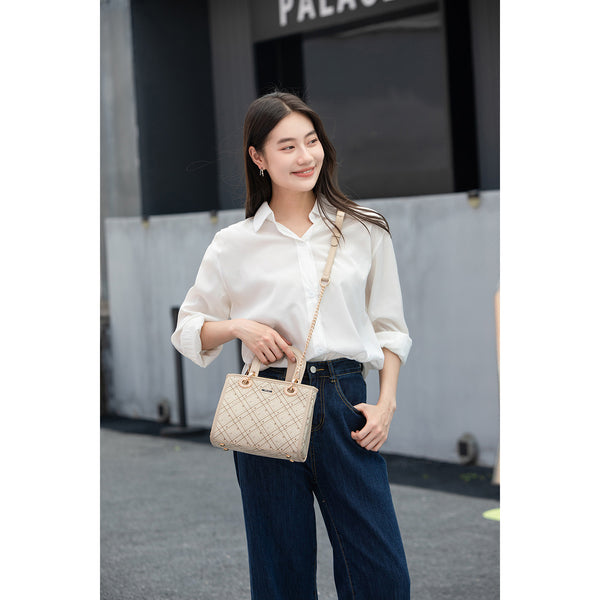 En-ji Aurum Handbag - Khaki