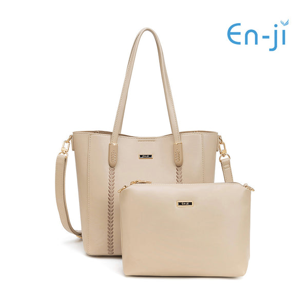 En-ji Renmi Totebag Wanita - Cream