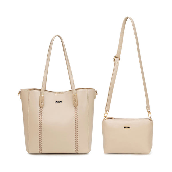 En-ji Renmi Totebag Wanita - Cream