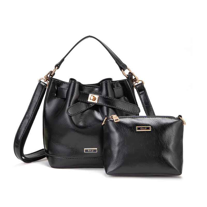 En-ji Marin Handbag - Black