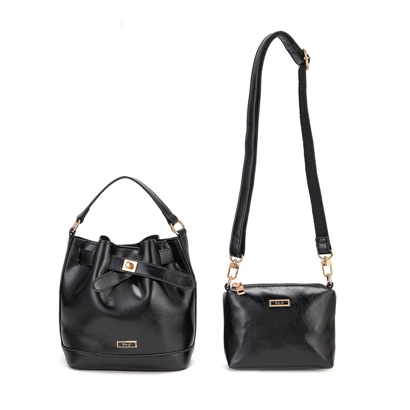 En-ji Marin Handbag - Black