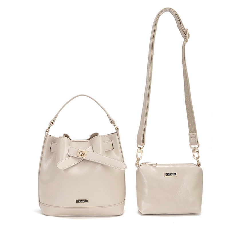 En-ji Marin Handbag - Cream