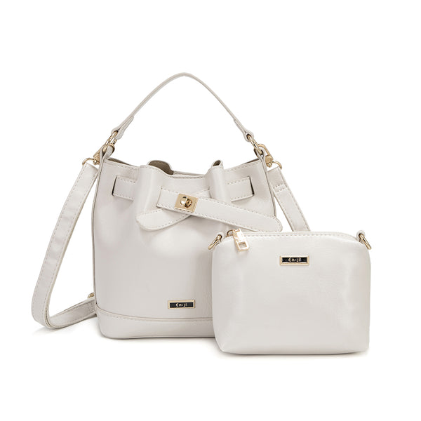 En-ji Marin Handbag - Ivory